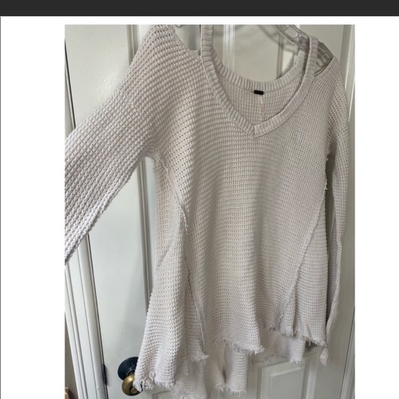 FREE People Small moonshine cold shoulder sweater top - Picture 8 of 8
